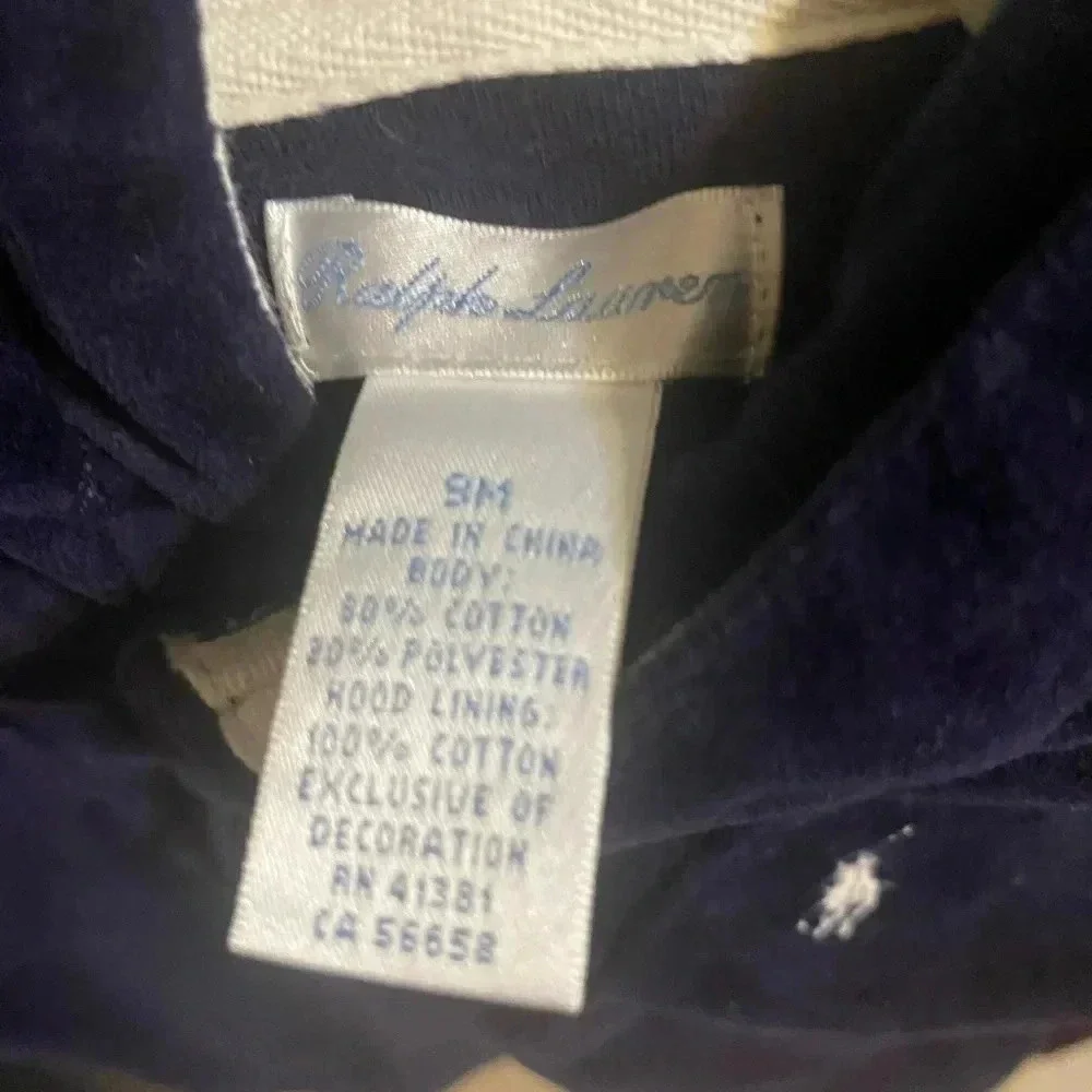 Ralph Lauren Velour Hoodie